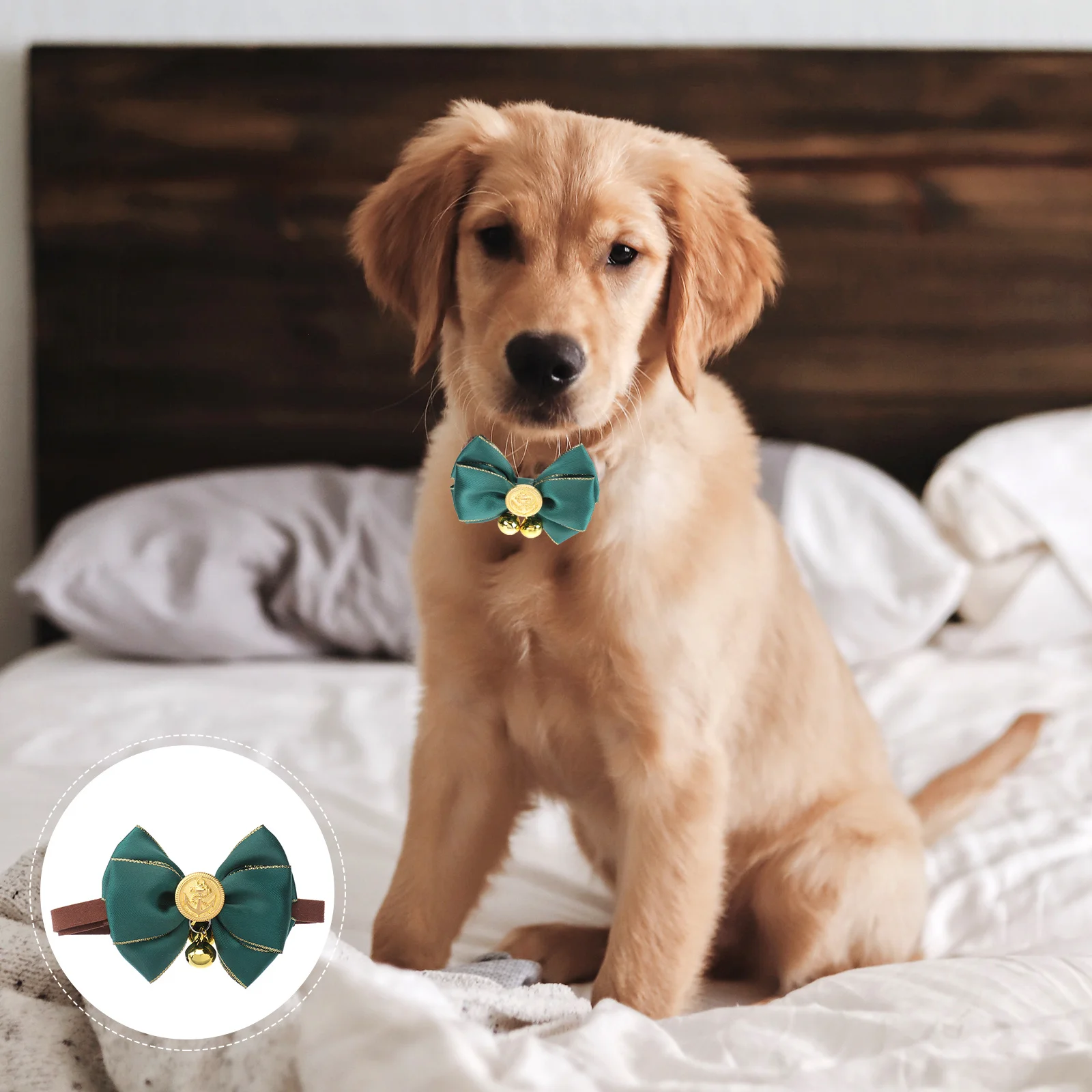

Pet Collar Cute Dog Cat Accessories Soft Puppy Necklace Small Dogs Collars Girls Cats Bow Knot Bell Design Stylish Pet Supplies