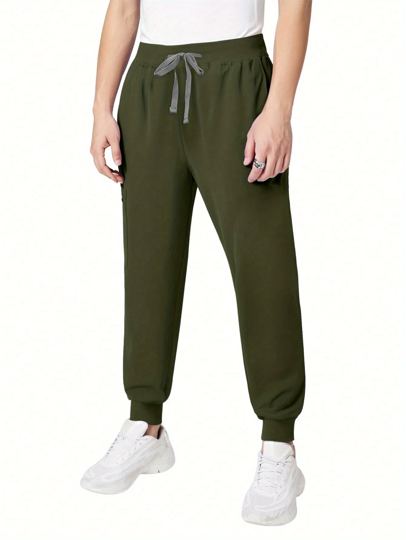 Completo da jogging opaco a maniche corte da uomo, uniforme casual quotidiana con maglietta e pantaloni