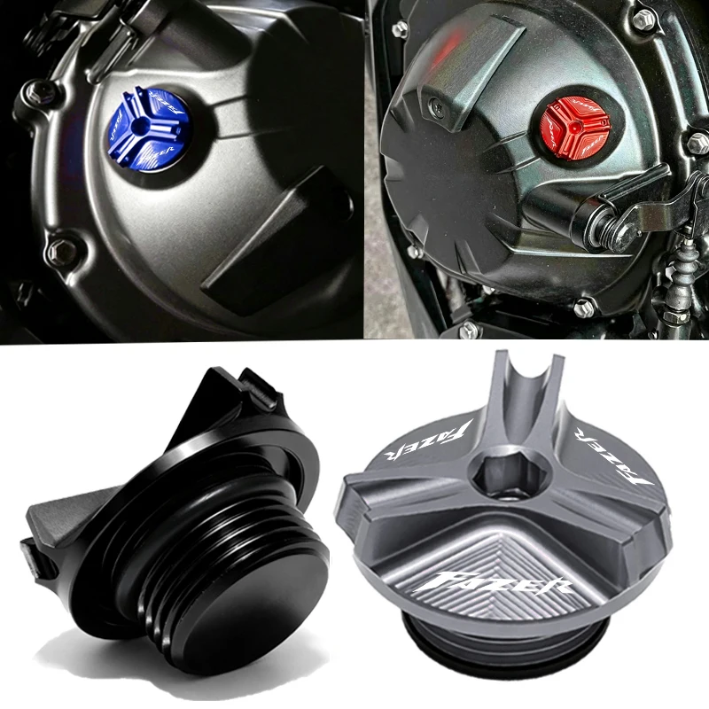 For Yamaha FAZER FZ1 FZ6 FZ8 Fazer 150 250 400 1000  Motorcycle Aluminum  Engine Oil Filler Cup Plug Cover cap Screw Accessories