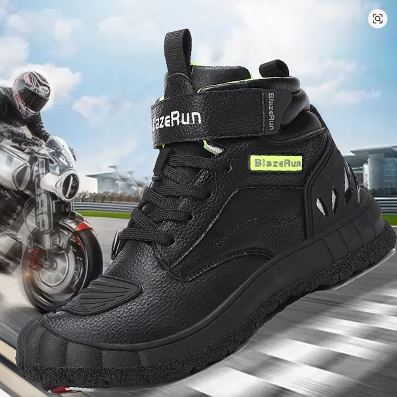 

New Motorcycle Boots Men Women Knight Outdoor Riding Anti-slip Winters Sneakers Shoes Bicycle Mountain Racing Road Speed