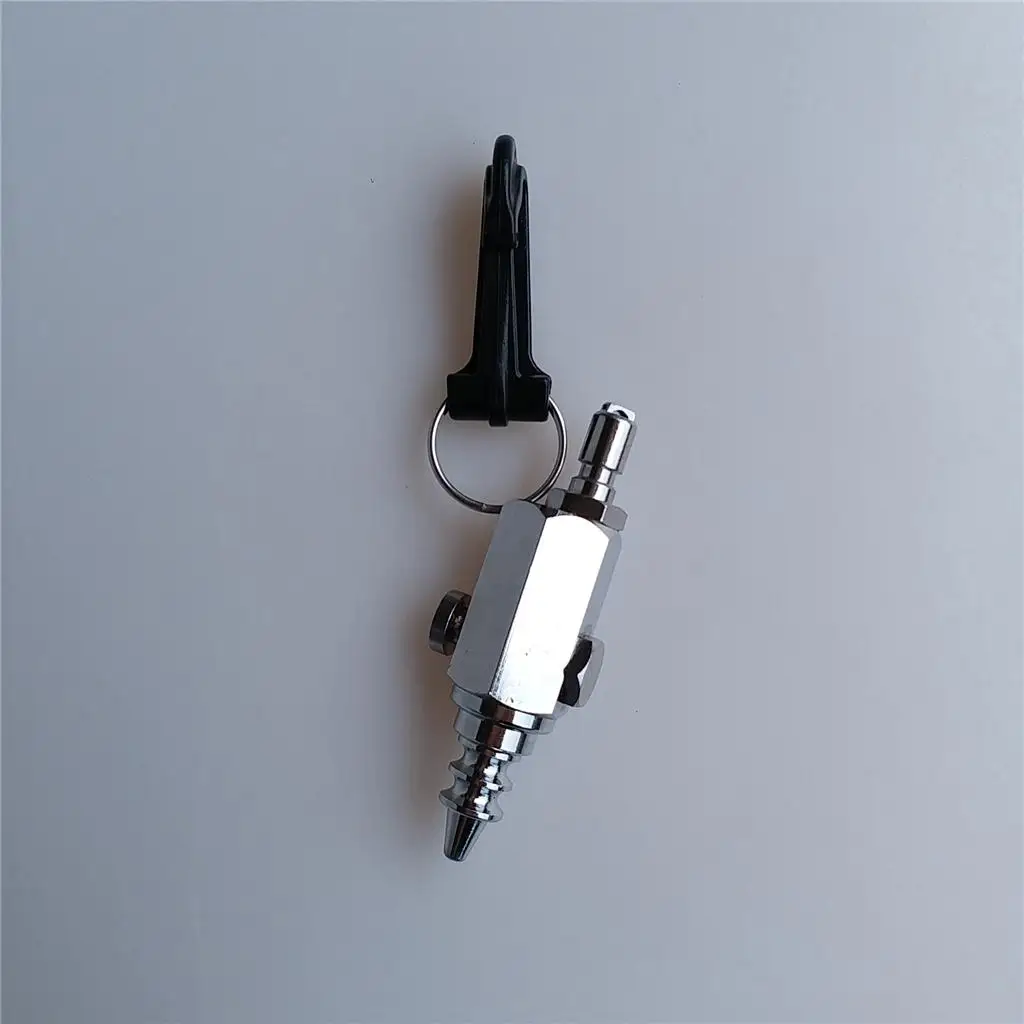 Mini Scuba Diving Nozzle with Clip 316 Steel Inflation Accessory for Inflatable Beds and Standard BC Hose view 4