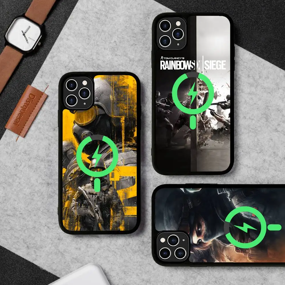 FPS Game T-Tom C-Clancy R-Rainbow S-Six S-Siege Phone Case For IPhone 17 Air 16 15 14 13 Max For Magsafe Wireless Charge Cover