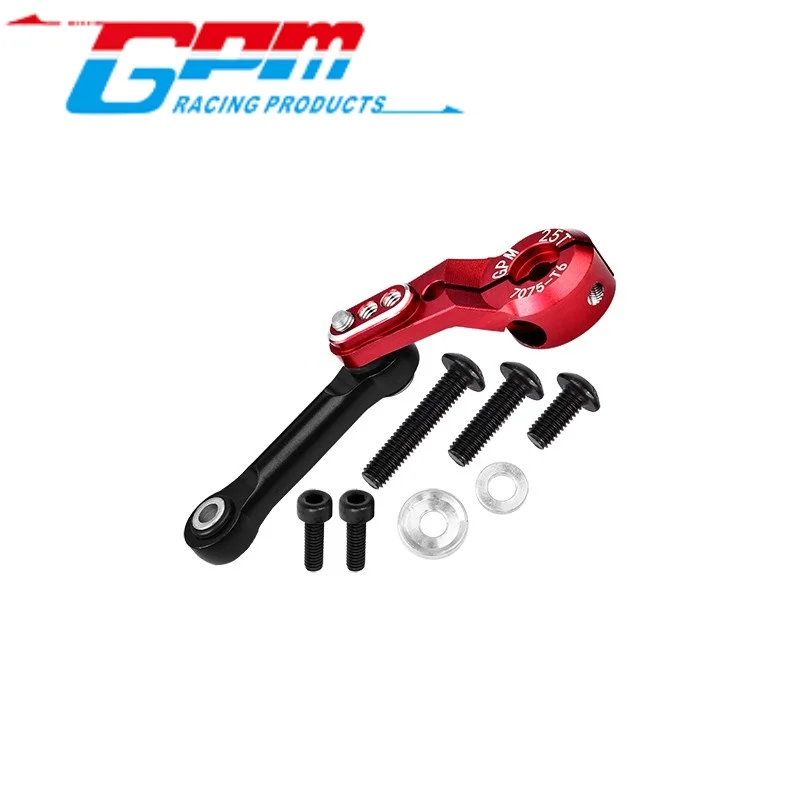 GPM SLE16025TN ALUMINUM 7075-T6 TIE ROD+25T SERVO HORN (SILVER INLAY VERSION) FOR TRAXXAS 1/8 SLEDGE / ARRMA KRATON / RC Upgrade