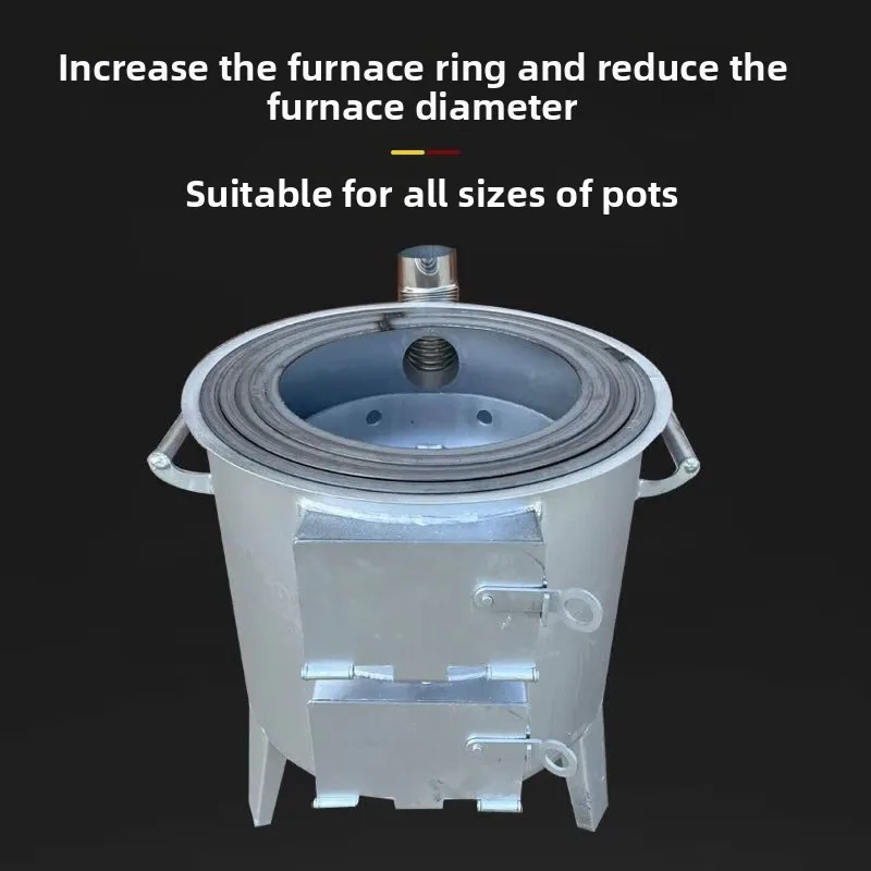 New smokeless gasification firewood stove, wood-burning firewood stove, rural outdoor household energy-saving boiler stove