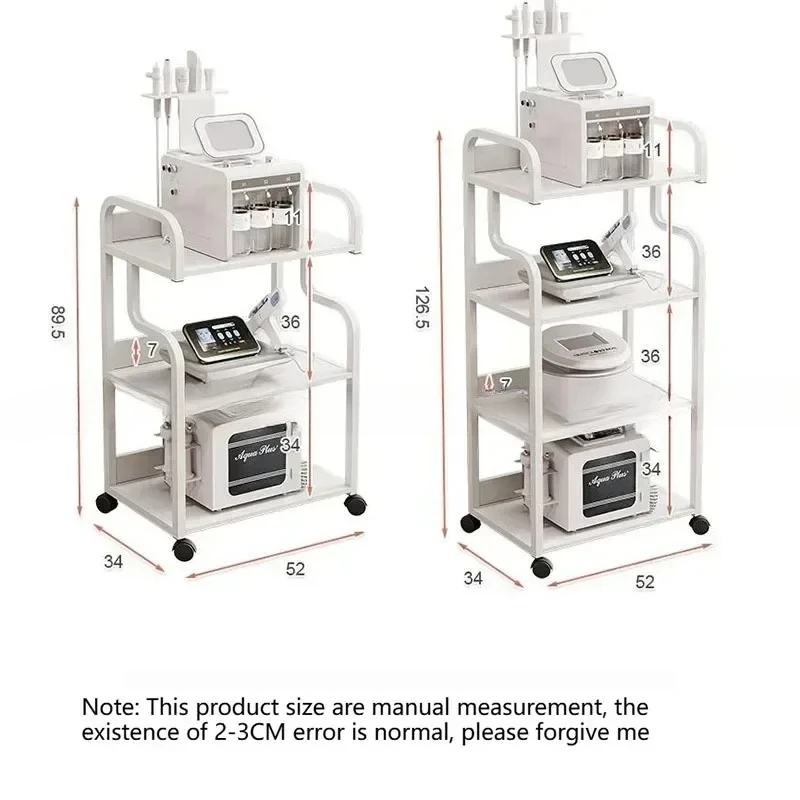//For Tattoo Cart Iron Trolley Shopping Stainless Steel Lash Pedicure Wood Furniture Salon Transparent Small Spa Makeup Dressing
