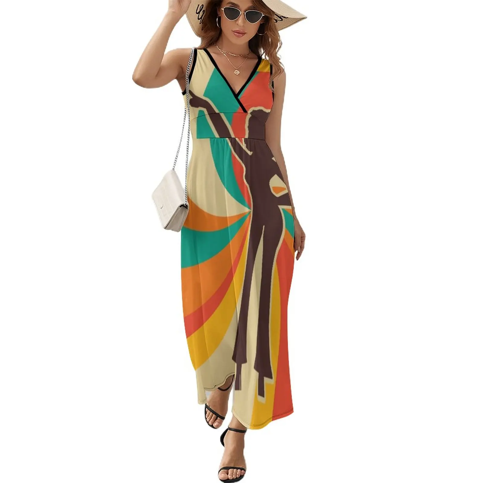 

Groovy Disco Woman Sleeveless Dress women's clothing trend 2024 women clothes Women's summer dresses