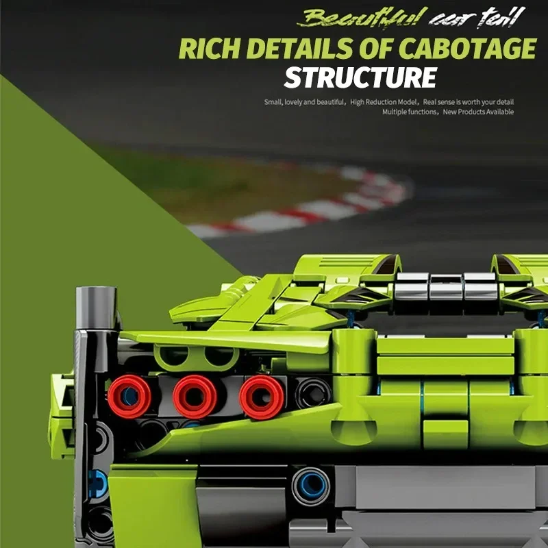 Technical Car Series 1：14 Model Lamborghinied Racing Building Blocks City Sports Cars Bricks Toys Boy