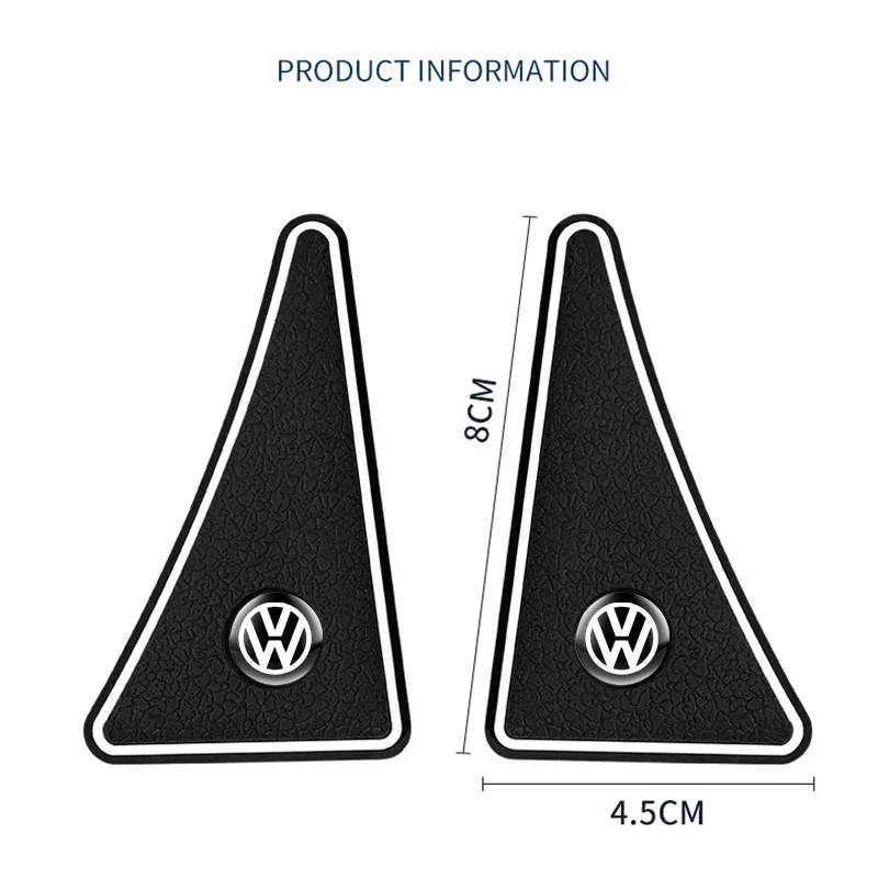2 قطعة باب السيارة الزاوية المضادة للتصادم يغطي سيليكون حامي ل Volkswagen VW جولف بولو تيجوان باسات جيتا اكسسوارات السيارات