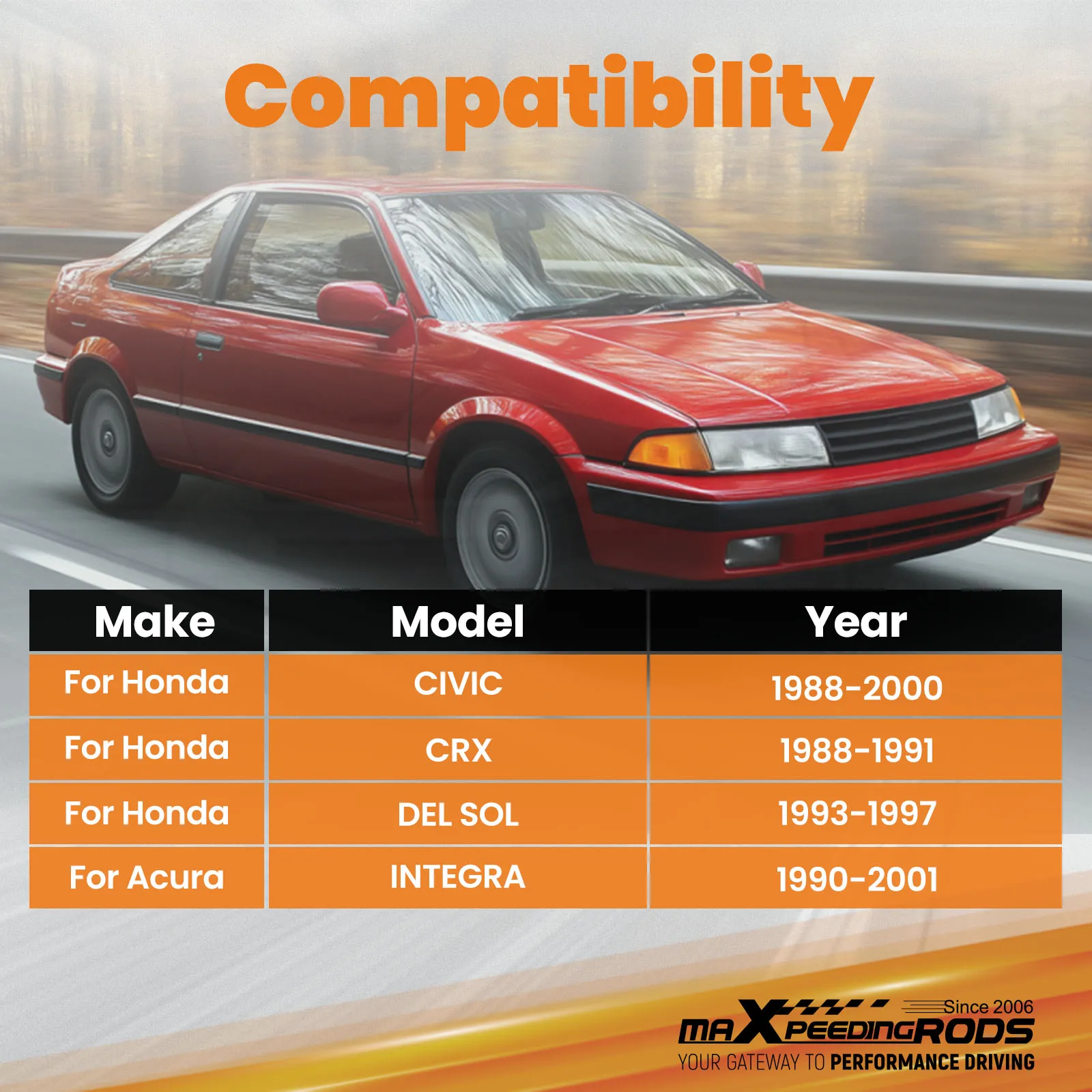 Adjustable Rear Camber + Toe Arm Kit Alignment For Integra DA DC2 DB 1990-2001