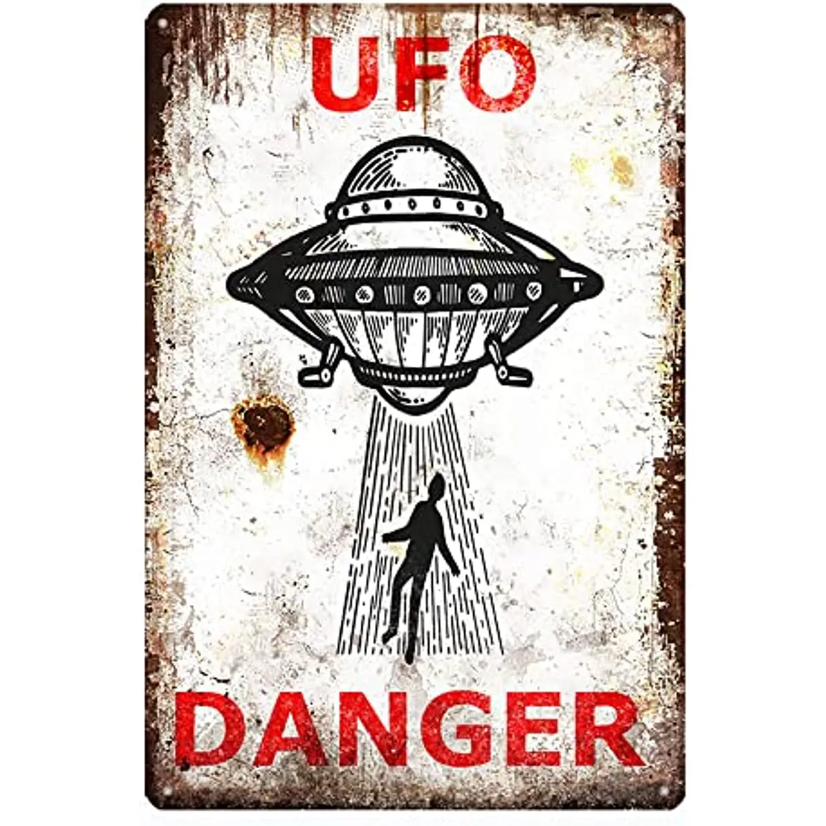 

Винтажный декоративный металлический знак НЛО, настенная пещера для мужчин, брусок, Ретро Декор для дома 12x8 дюймов