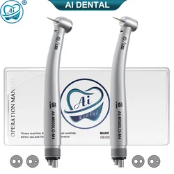 Dental LED Air Turbine Handpiece M600LG Standard Head/M500LG Small Head 2/4 Holes High Speed Dentist Supplies for FG burs