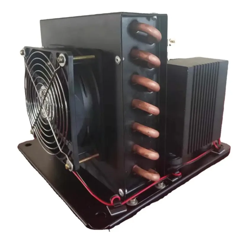 For Restaurant and Food Industry Micro Compressor Refrigeration Evaporator R134a Fish Tank Chiller 12V/24V Condensing Unit