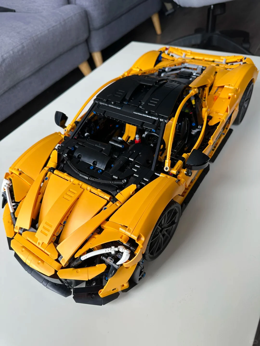 3893 Stuks Technische Bouwstenen Super Racewagen 1:8 Sportwagen Bouwstenen Speelgoedset Model Ornament Kindercadeaus Jongens Speelgoed - afbeelding 2