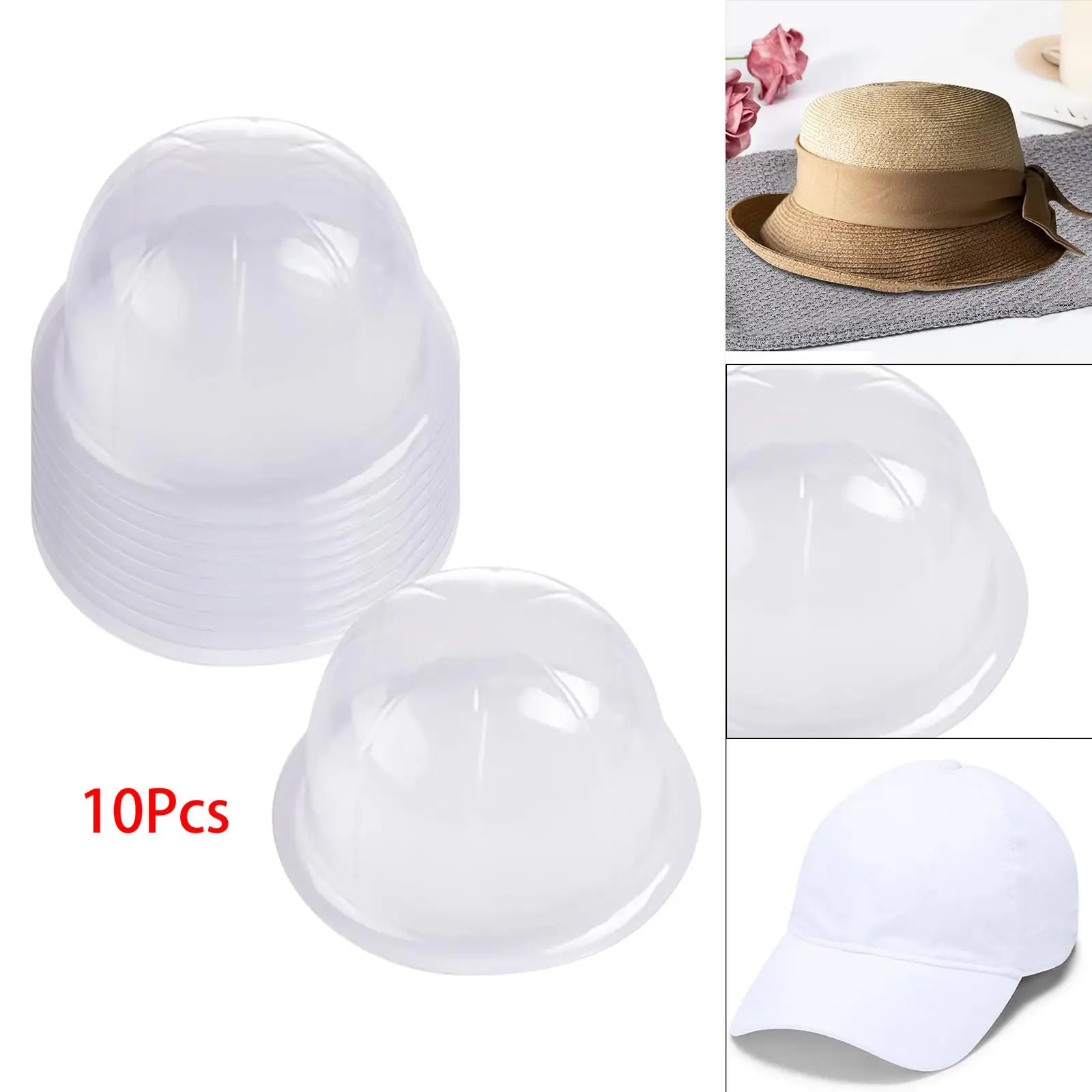 10Pcs Tabletop Hat Stand Rack Baseball Hat Rack Hat Holders Holder Rack for Bedroom Travel Home Shop Living Room