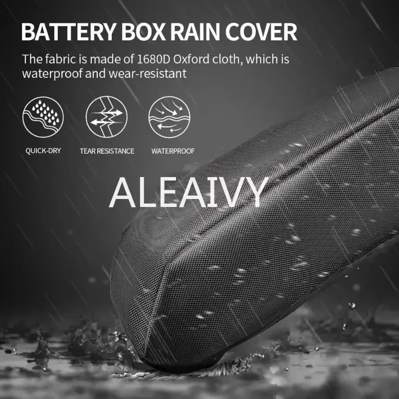 Ebike Battery Cover, Waterproof Dustproof Ebike Battery Protective Cover for Hailong EBike Lithium Battery Protection Cover