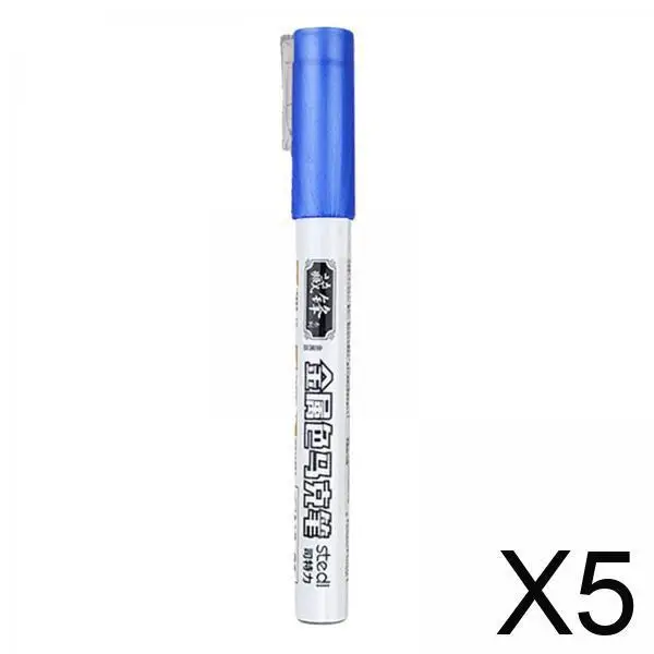 

5xModel Painting Color Pen Model Marker Pen for Model Cars Model Helicopter Blue