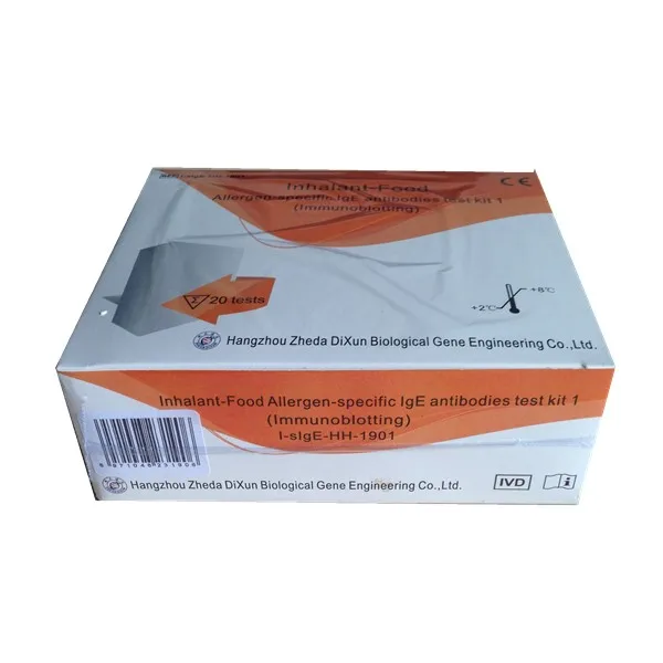 Inhalant-Food Allergen-specific IgE antibodies test kit 1(Immunoblotting) I-sIgE-HH-1901