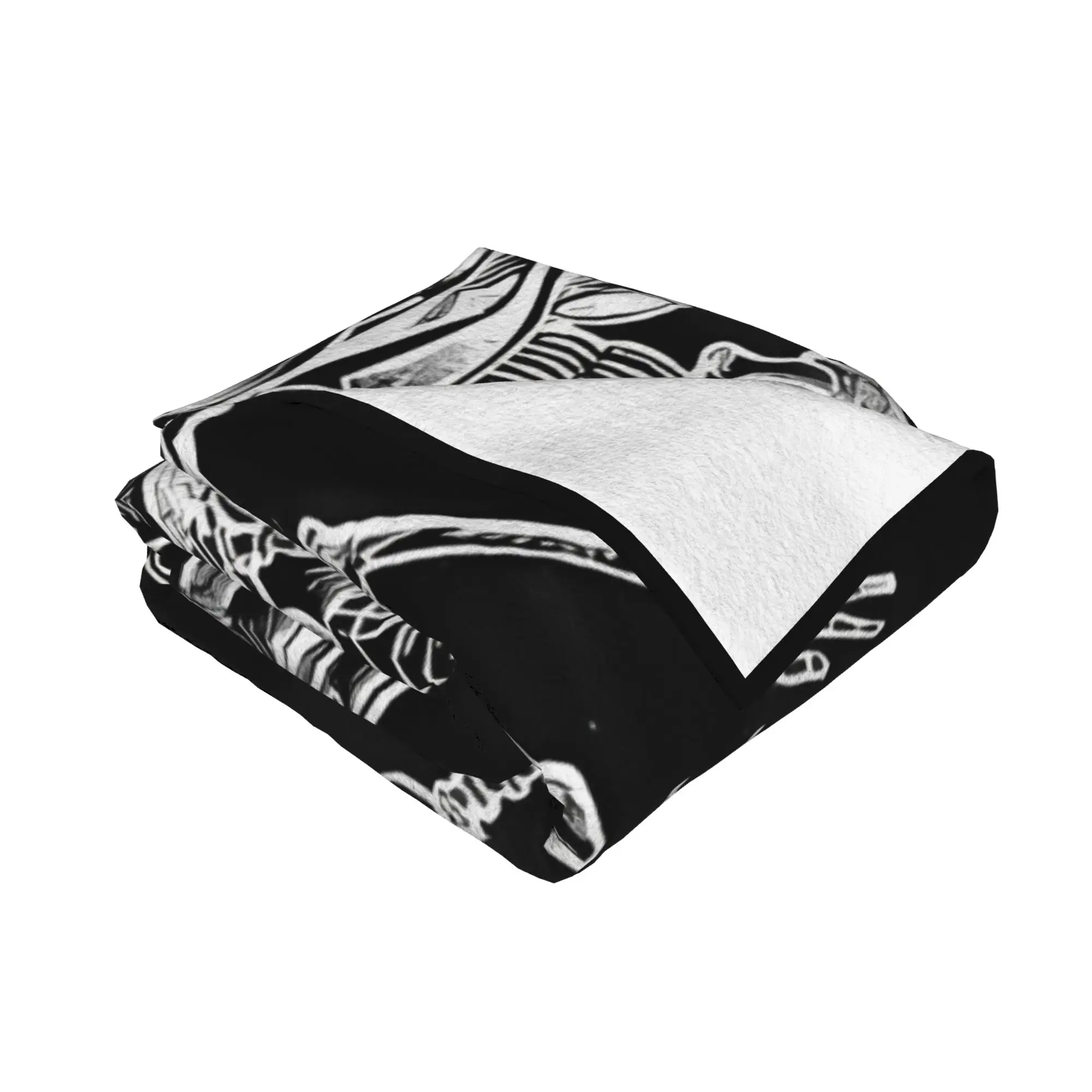 1PC home Cutecore The Dance Of Death Inverted Black Death Blanket Super Cosy Plush Home Living Room Sofa halloween