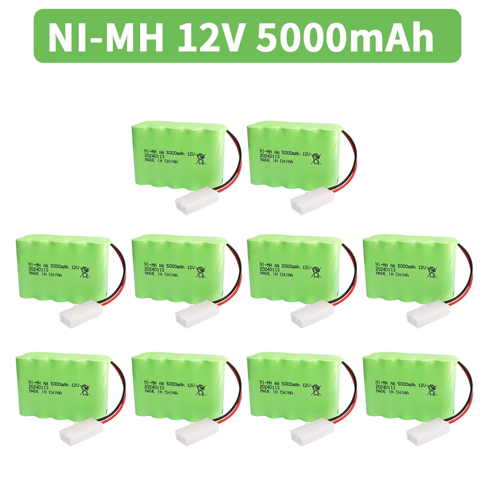 12V 5000mAh ni-mh AA batteria 12V NiMH batterie Pack batteria nimh ad alta capacità per telecomando giocattolo auto barca camion giocattoli modello