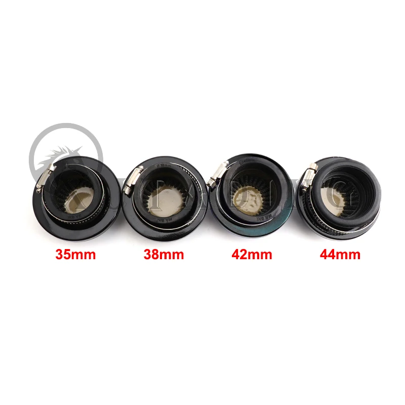 Universal 35mm 38mm 42mm 44mm Air Filter Clearner For Gas Motorized Bicycle Push Mini Moto Pocket Bike ATV Quad Motorcycle Parts