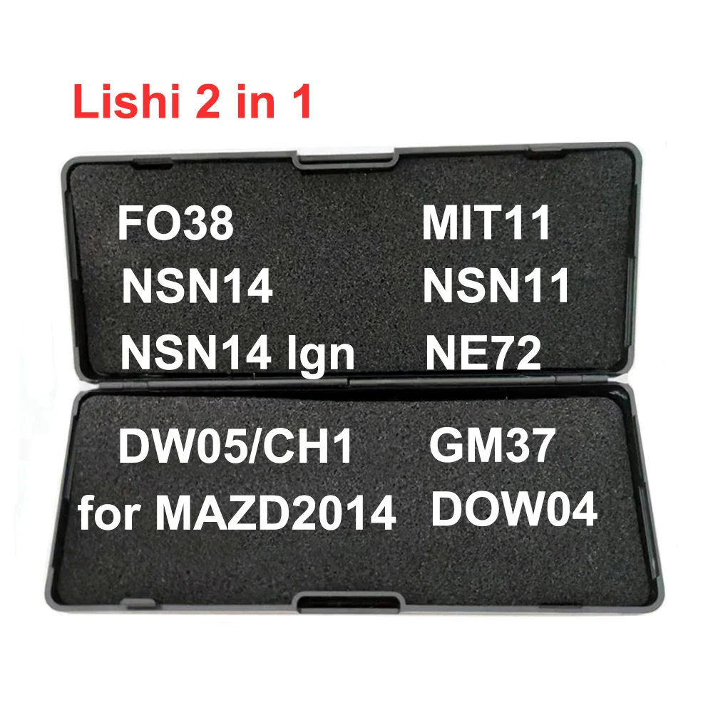 

lishi 2 in 1 MAZ24 for NE72 MIT11 DOW04 NSN14 for MAZDA2014 FO38 NSN11 CH1 DW05 GM37 LiShi 2in1 Locksmith Tools
