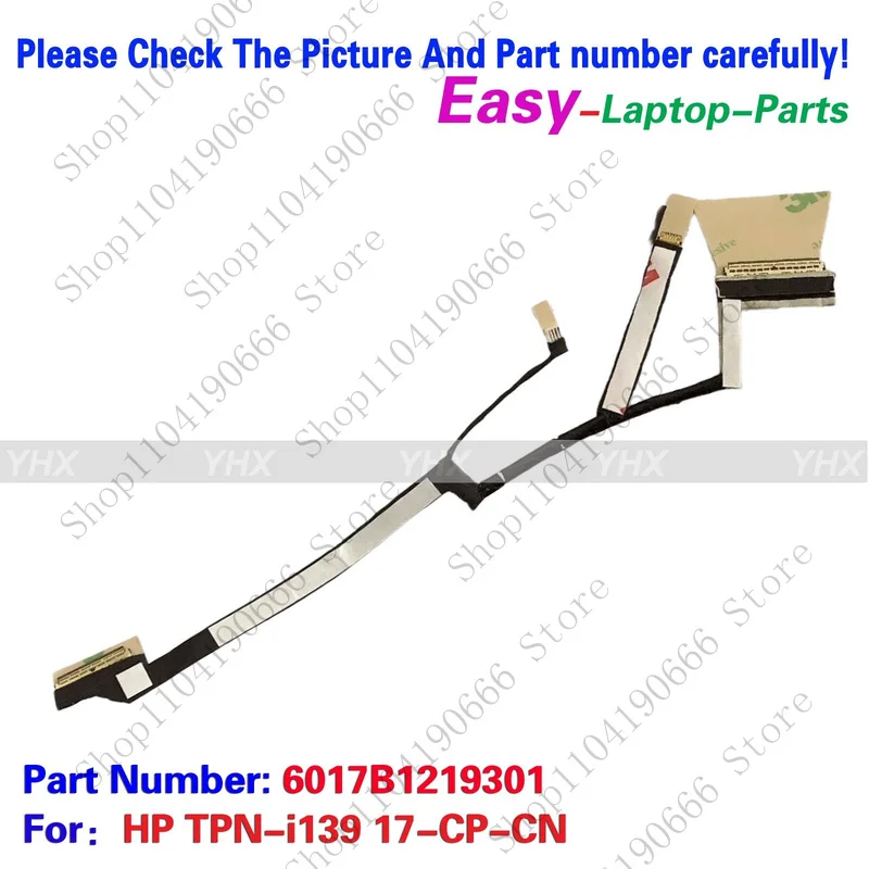 

bd New For HP TPN-i139 17-CP-CN EDP UHD CABLE 40PIN 6017B1219301.