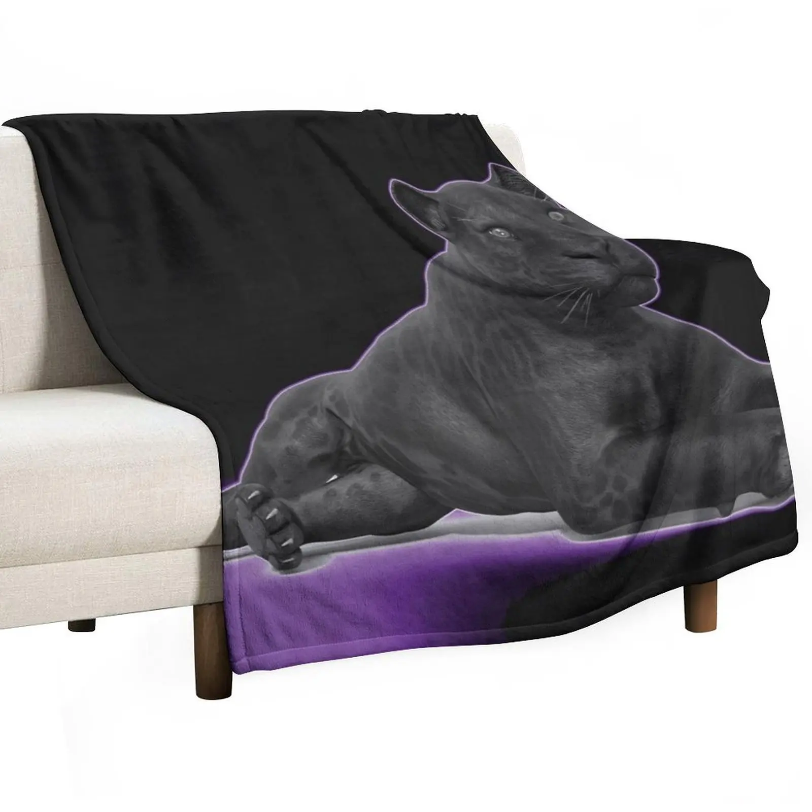 

Panther At Rest Throw Blanket Blankets For Bed Soft Big Hair Softest Blankets
