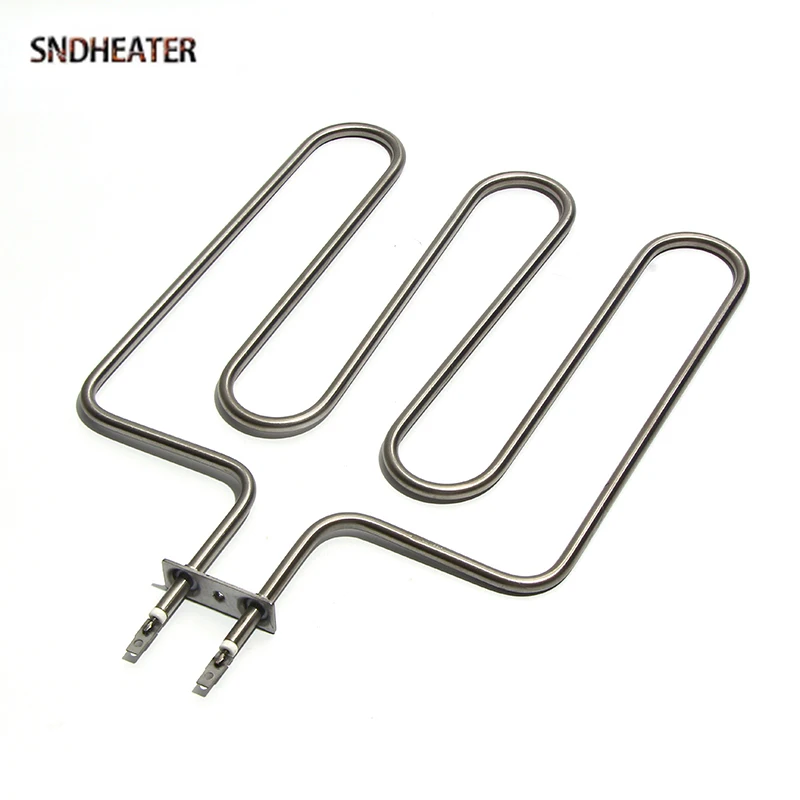 SNDHEATER Dry Heating Element 1.5KW 3U Shape 110V/220V/380V 304 Stainless Steel Sauna Stove Heater Tube Oven Grill 28*40CM