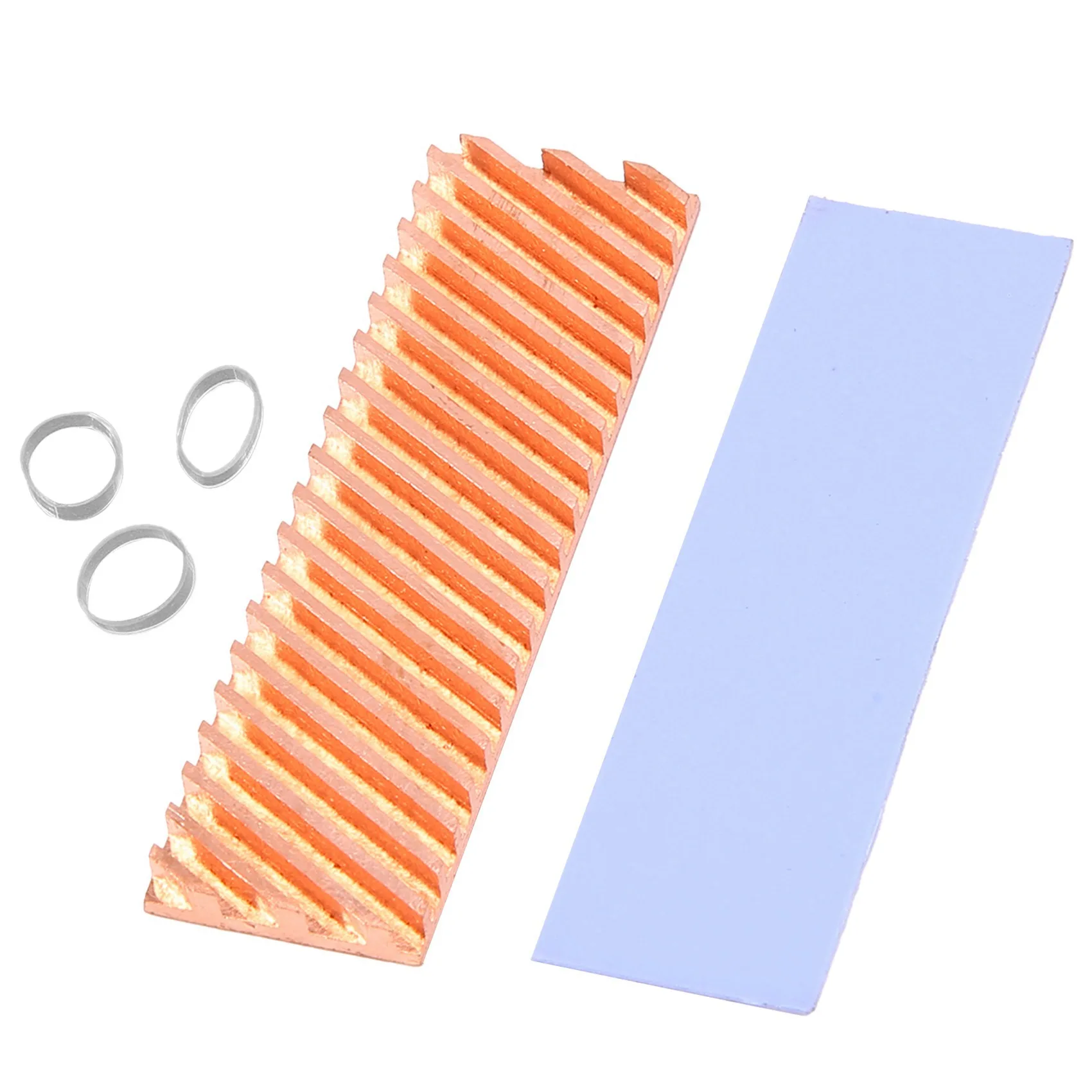 M.2 SSD NVMe Heat Sink M2 2280 Solid State Hard Disk Copper Heatsink Gasket with Thermal Silicone Pad PC Accessories