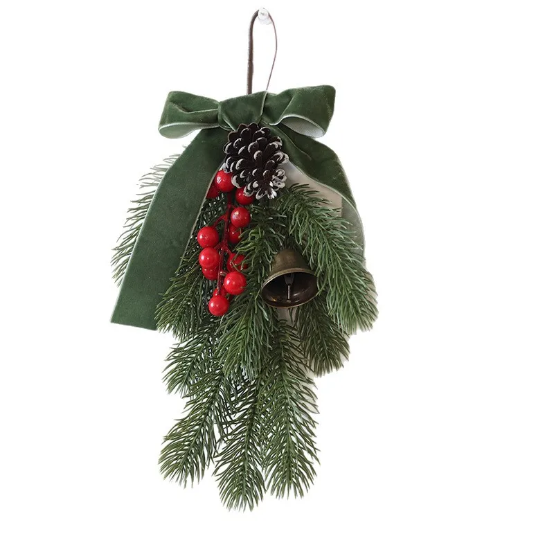 

Falling snow decorative sticky powder garland hawthorn red fruit garland door hanging window decoration bow