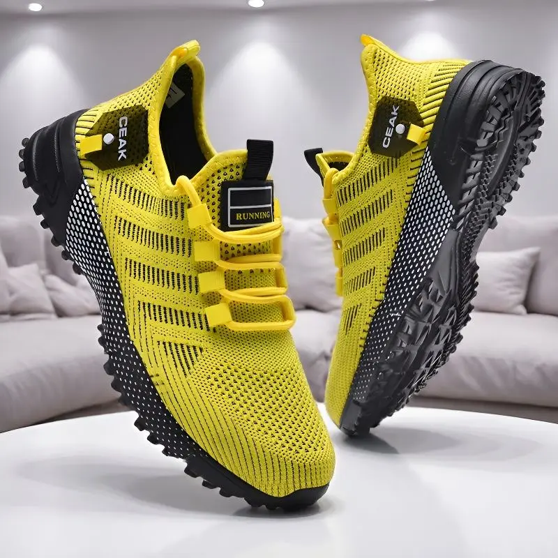 Simple men's daily leisure sports men's shoes fashion mesh lightweight breathable men's outdoor running shoes