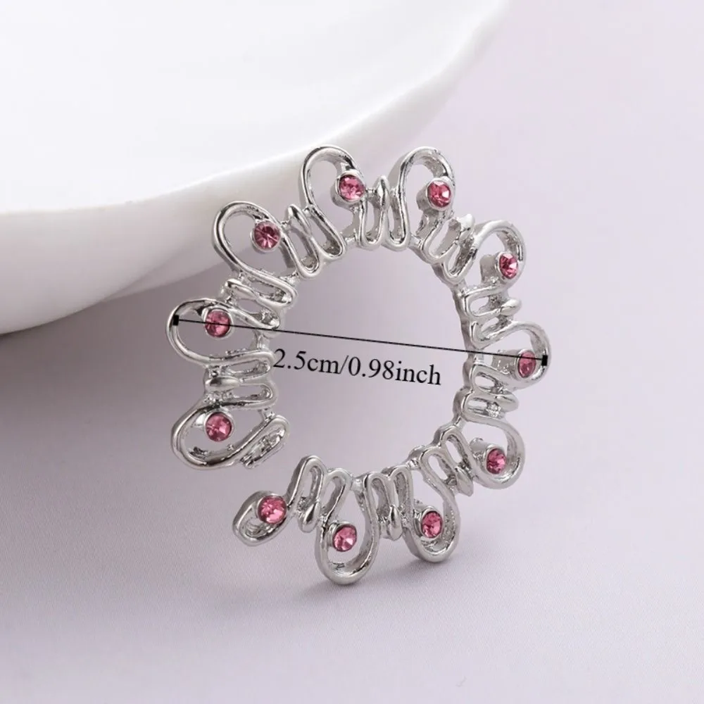 Непирсинг Круглое искусственное кольцо для сосков Любовь Гальваника Сексуальный зажим для сосков Невыцветающий цветок Непирсинг Поддельное кольцо для сосков Ежедневно