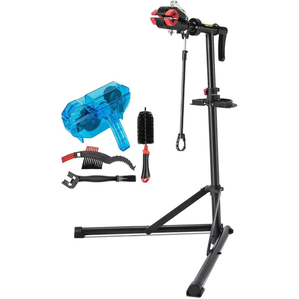 

Bike Repair Stand with Cleaner - Shop Home Bicycle Mechanic Maintenance Rack- for EBIKE Mountain Bikes and Road Bikes