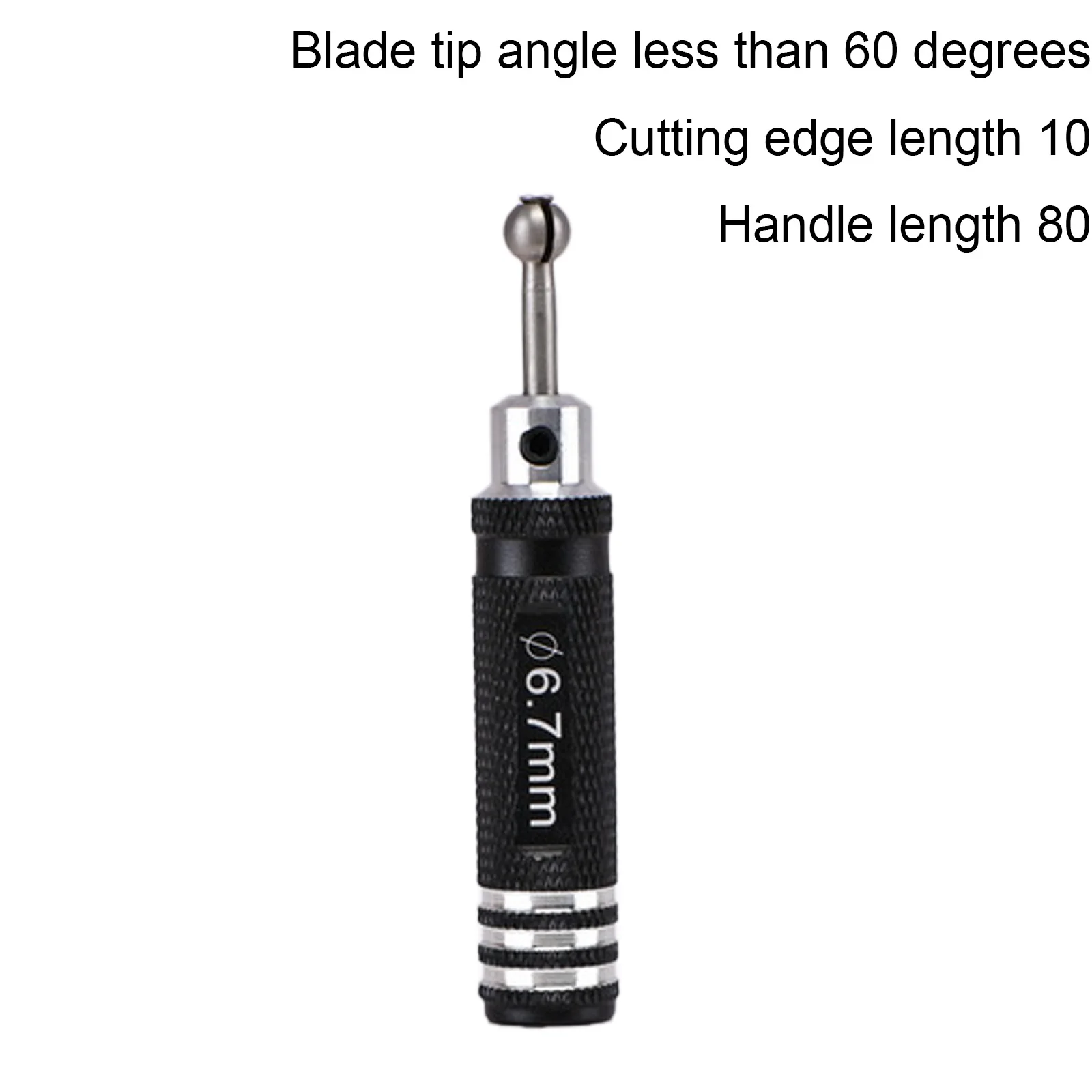 ZuruKin RC Ball Head Reamer 4.0/4.7/5.7/6.7mm Precision Steel Ball Link Hole Opener Expander for RC Helicopter Drone Tool