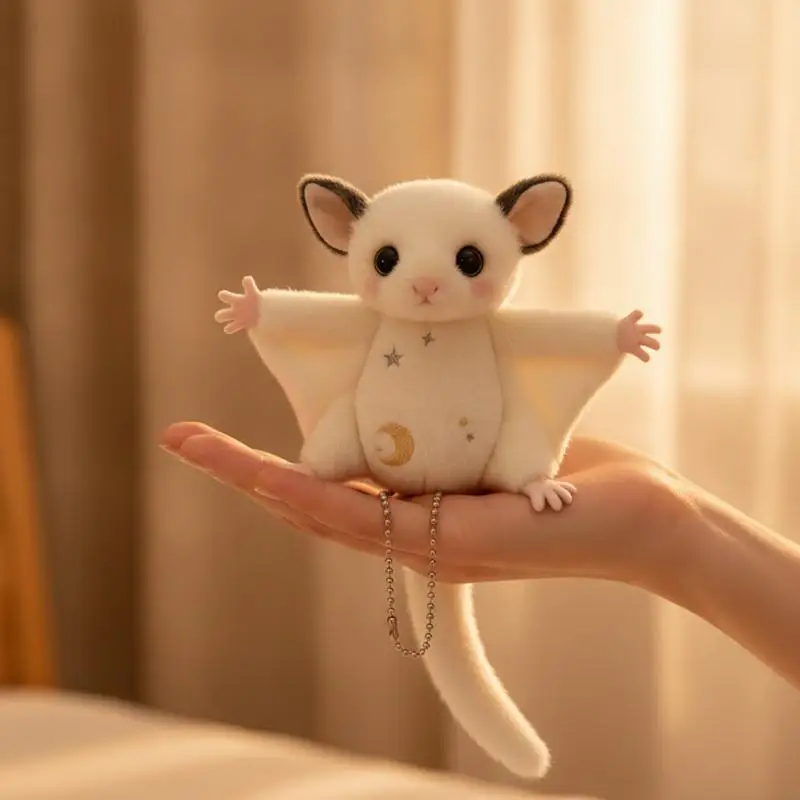 Flying Squirrel Stuffed Plush Toy With Star Moon Embroidery And Ultra Soft Touch For Bedroom Companion Kids Birthday Gifts