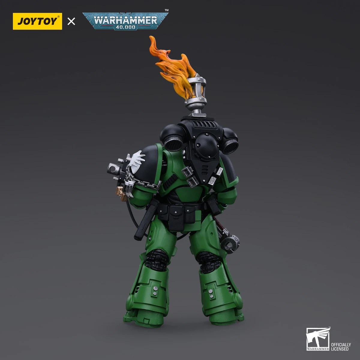 JOYTOY 1/18 Action Figure 40K Salamanders Intercessors Sergeant Tsek'gan 1:18 Anime Military Model Mecha Toy Collection Ornament