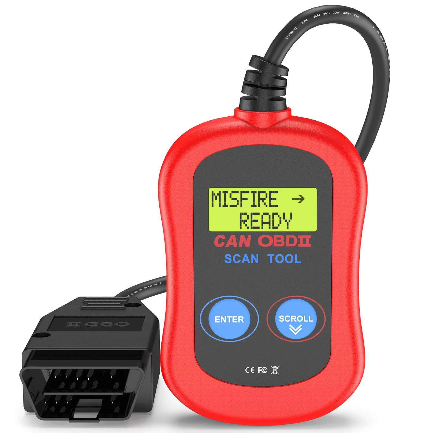 Car Scanner Code Reader Check Emission Monitor Status Diagnostic Scan Tool Automotive Diagnostic Instrument