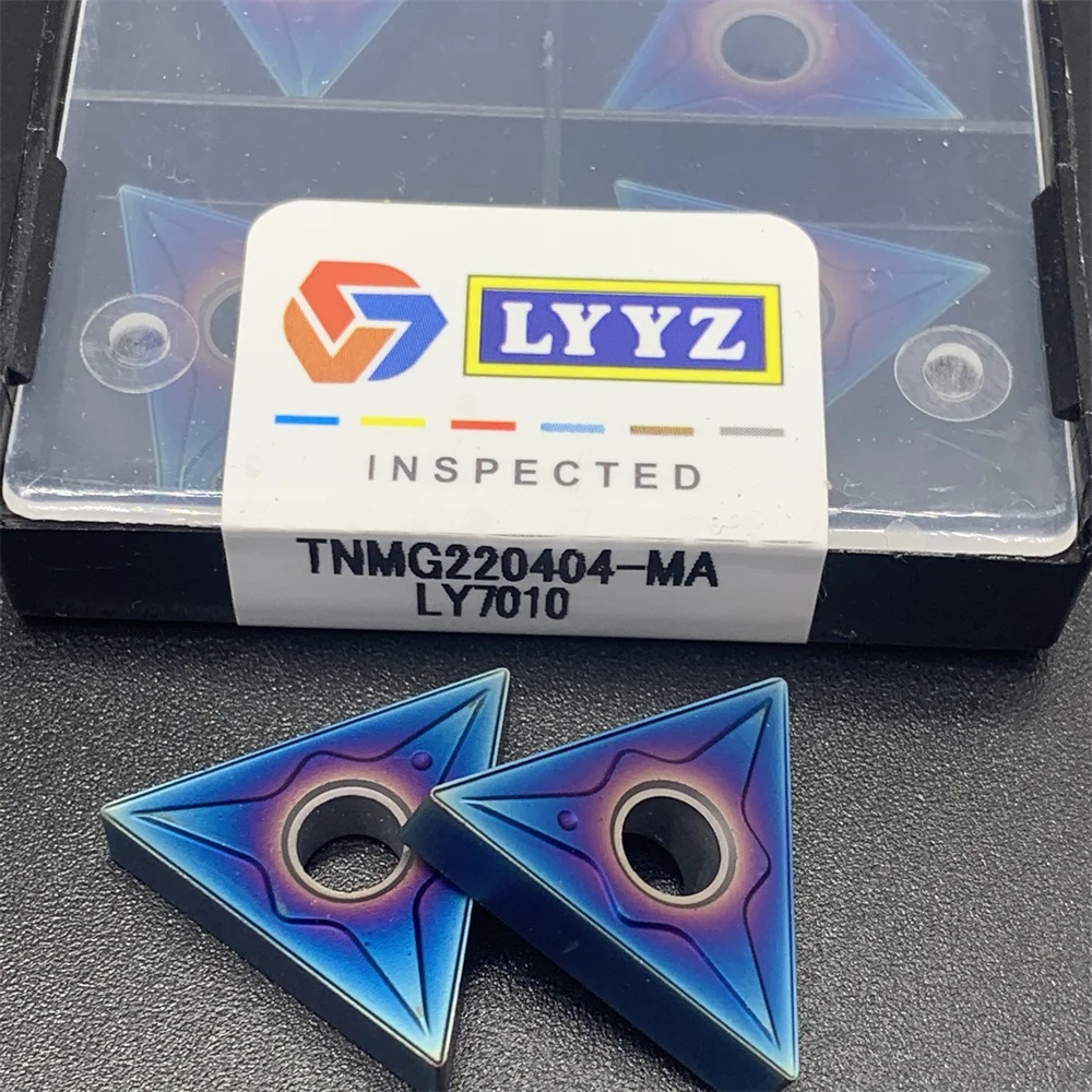 Nano blu di alta qualità TNMG220404 LY7010 TNMG220408 LY7010 utensile da tornio serie fiamma blu lame di fresatura CNC TNMG220404 220408