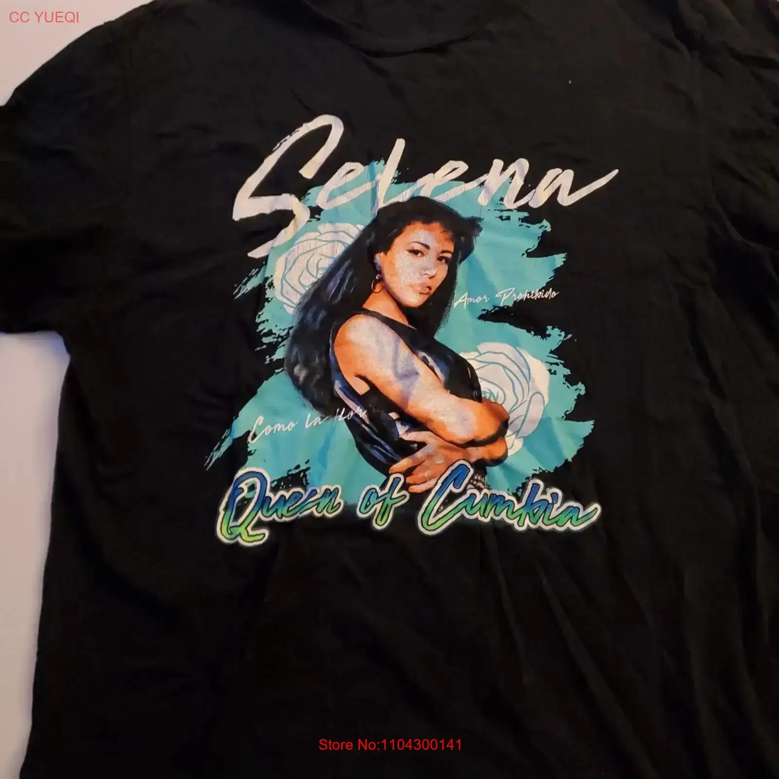 Camiseta Selena Queen Of Cumbia talla grande, estilo vintage, informal, elegante, streetwear para hombre, ligeramente a la moda, elástica
