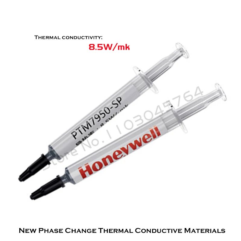 Honeywell PTM7950SP Thermal Grease Silicone Paste Needle Cylinder Pack, Phase Change For GPU CPU Notebook Cooling, 2g/Pack