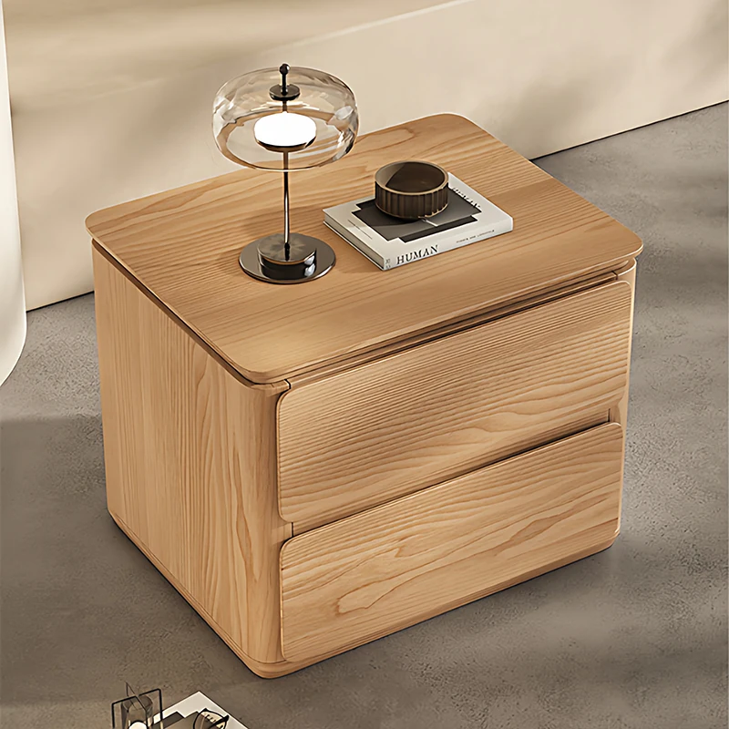 

Simple Aesthetic Bedside Tables Premium Elegant Cream Style Design Nightstands Space Saving Table De Chevet Bedroom Furniture