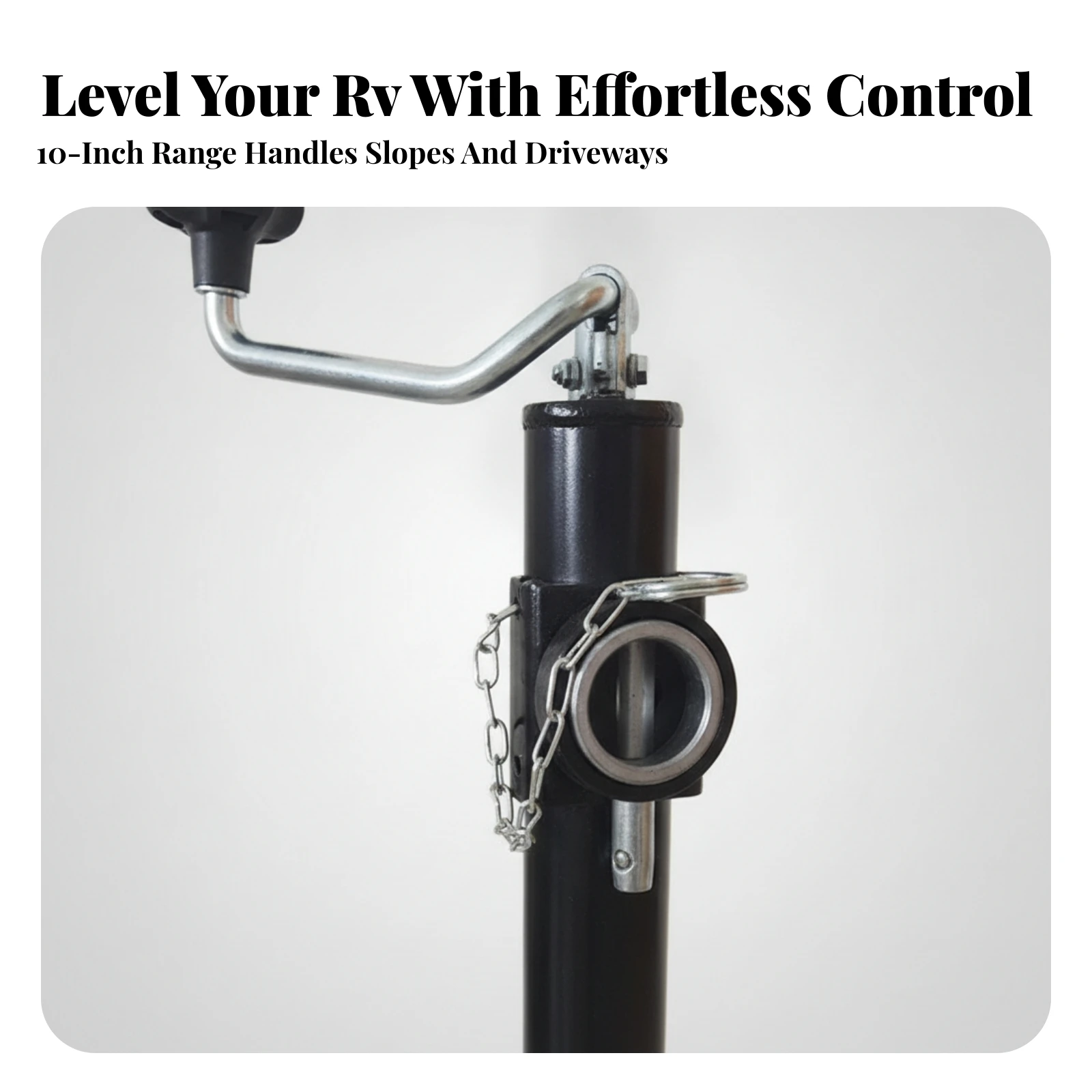 Manual Trailer Jack Steel Trailer Jack with Crank Handle Hardware Ergonomic for RV Owners, Campsite Setup