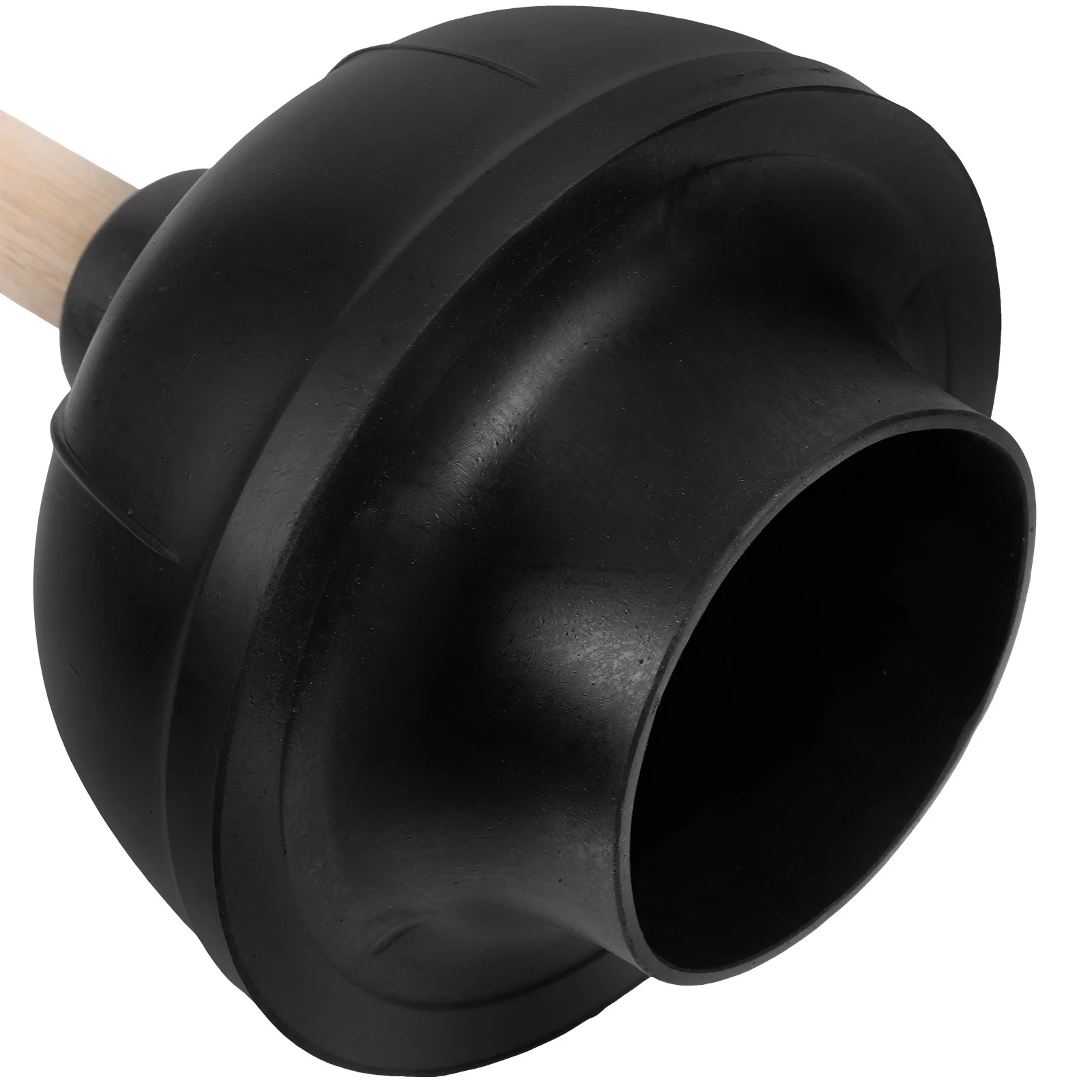 

Toilet Plunger Wooden Handle Ergonomic Design Bathroom Sink Drain Pump Unblocker Tool Heavy Duty Bathroom Cleaning Accessory