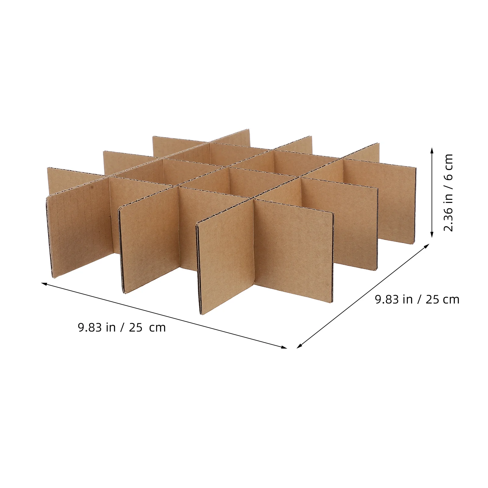 6pcs Cardboard Divider For Craft Storage Organizer Packing Boxes Shipping Protectors Grid Packaging Box Protector Compartment