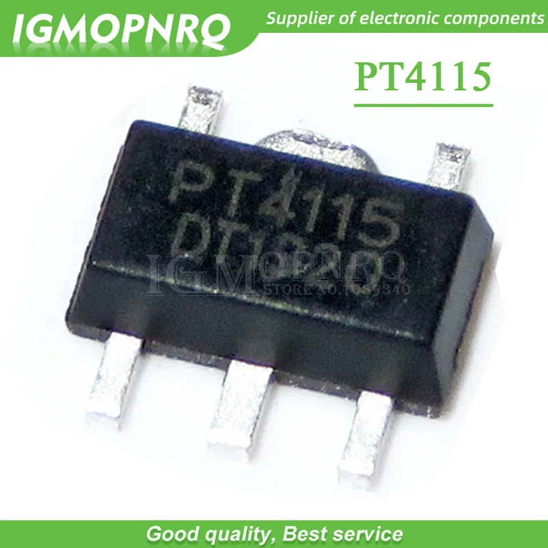 10pcs/lot PT4115 SOT-89-5 Driver IC / buck converter / LED constant current driver new original