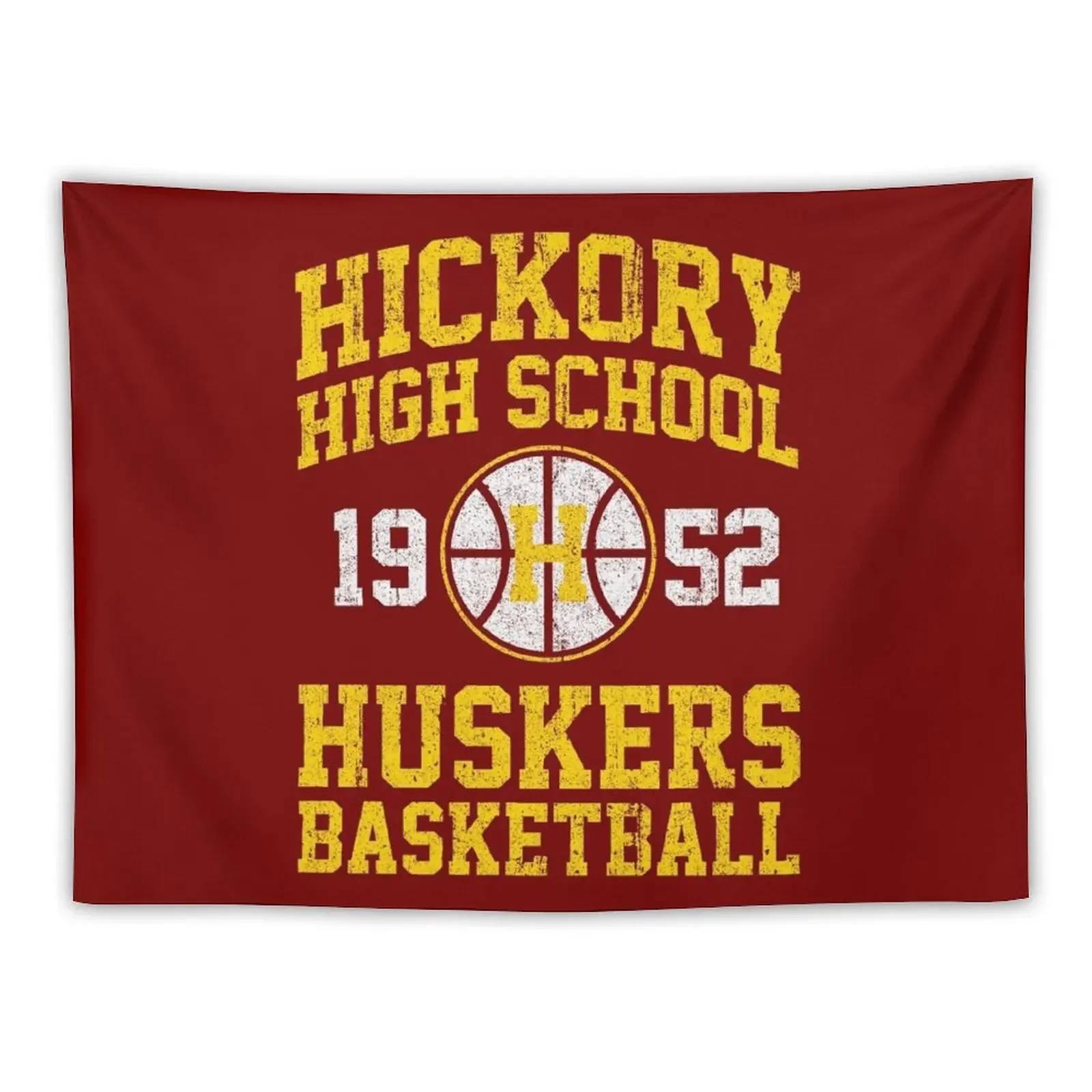 Hickory High School Huskers Basketball Tapestry Decorative Wall Murals Decoration For Rooms Aesthetic Room Decor Korean Tapestry