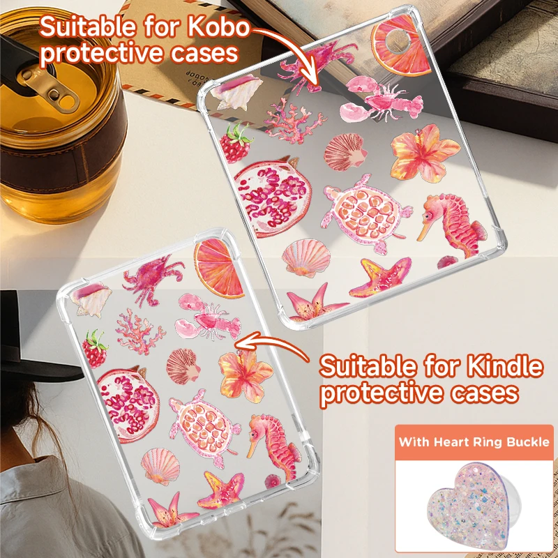 

Ультратонкий, мягкий, устойчивый к царапинам и противоударный прозрачный чехол, для Kindle 10/11/12, Paperwhite5, Kobo Clara Color/BW, Libra Color