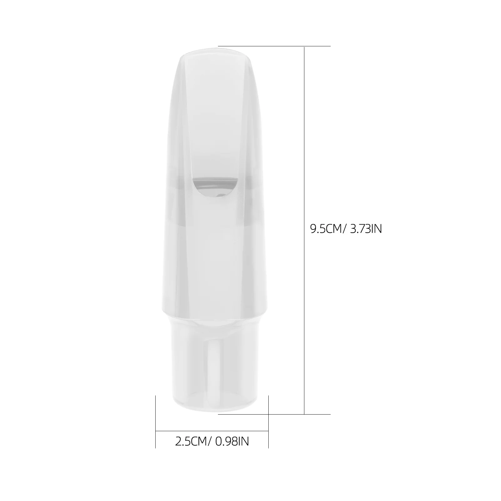 

Professional Saxophone Mouthpiece Transparent Acrylic Tenor Alto Sax Replacement Durable Smooth Surface Musical Instrument