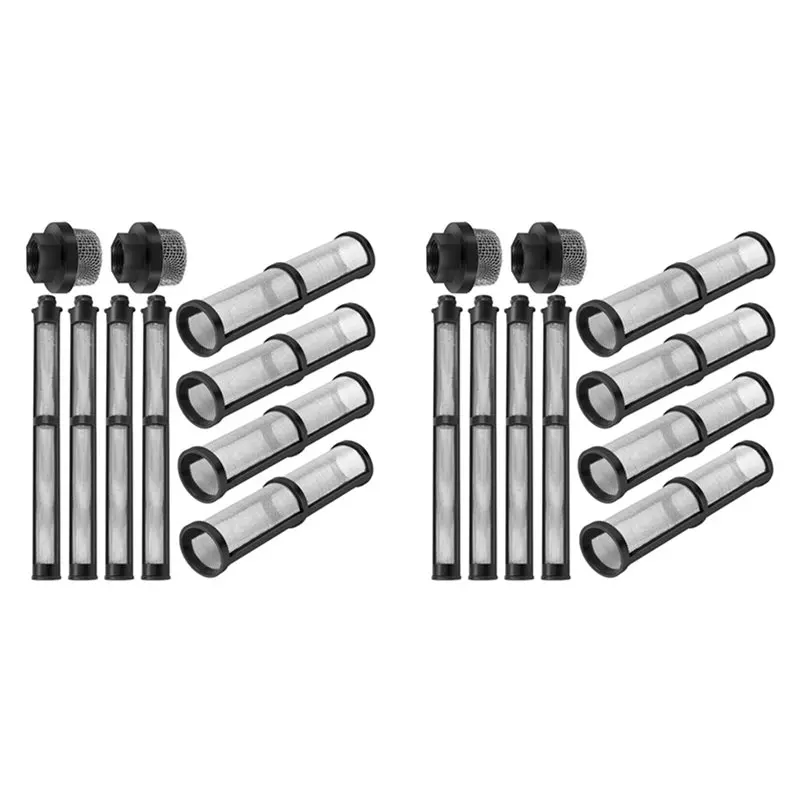 AFOURT-8X Airless Spray Filter Kit Compatible With 390 395 490 Heat-Resistant Suction Pipe Filter Strainer Set For Spray Tool