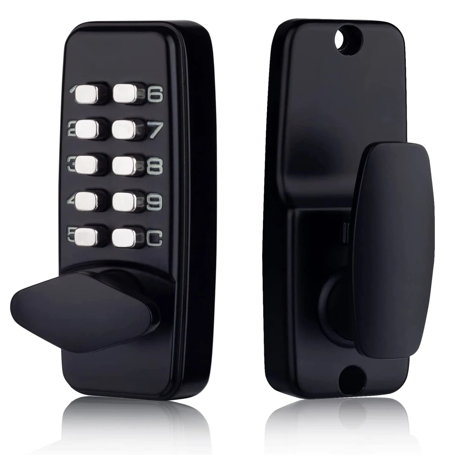 Mechanical Keyless Entry Door Lock with Keypad Door Knob, Keyless Combination Latch Door Lock with Handle, Digital Code DoorLock